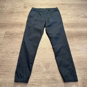 Proof Pants Men Medium‎ Blue Jogger Drawstring Elastic Waist Huckberry 30x29